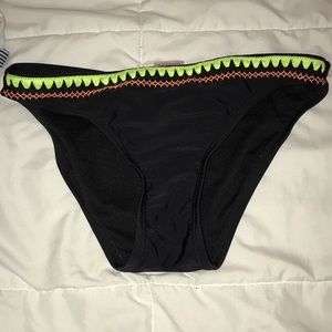 black neon bikini bottoms